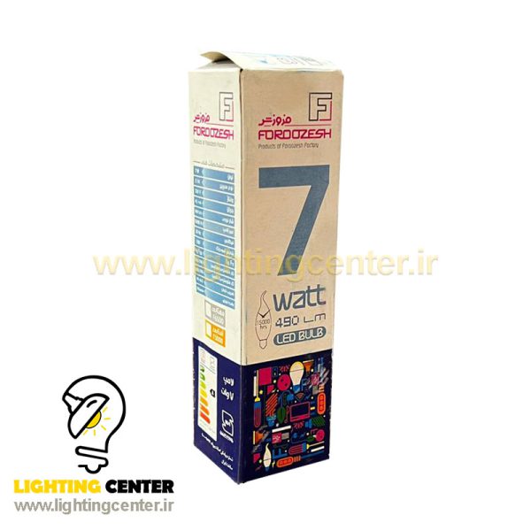 فروش لامپ 7 وات اشکی LED فروزش پایه E14